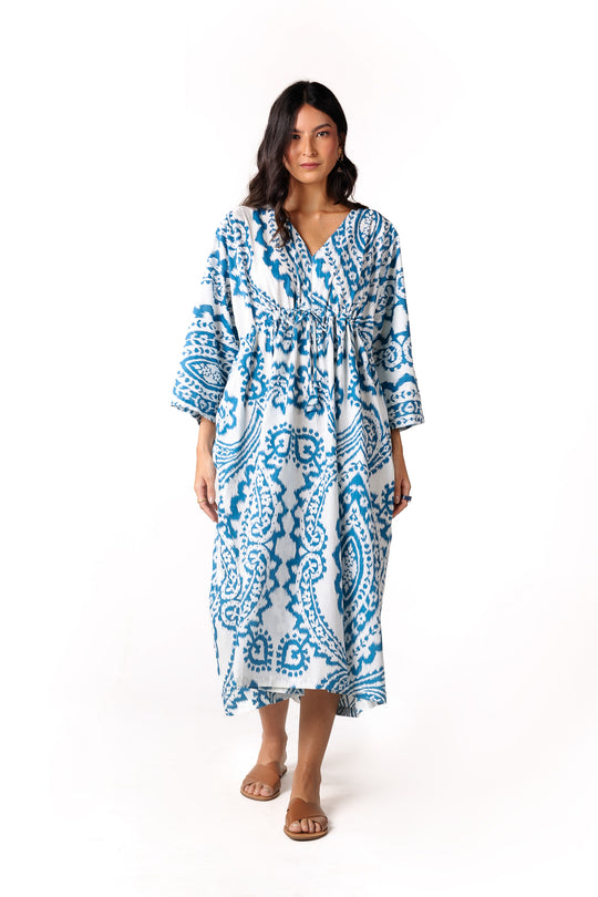 Kaftan Ikat Blue