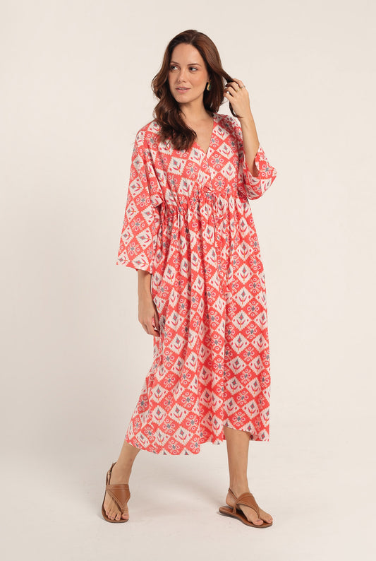 Kaftan Ikat Peach